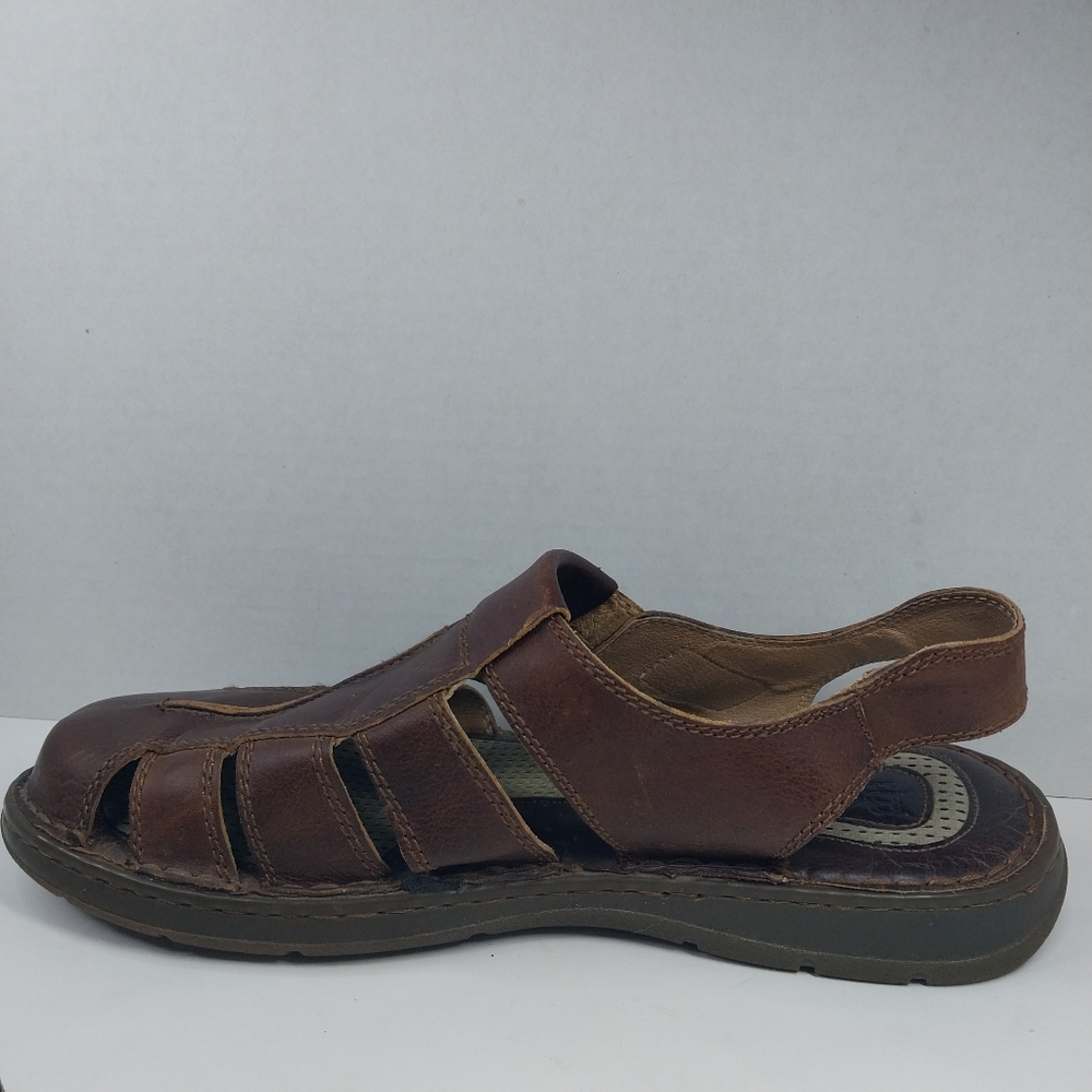 Born Sandals Mens 13 M Brown Leather Fisherman Comfort Slingback Adjustable - Picture 12 of 15